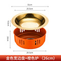 Golden plate orange stove 26cm