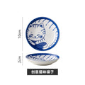 Home cute ceramic cute ins cat dish hot pot snack dish dipping dish ceramic flavor dish kitchen restaurant hotel