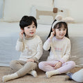 Baby long-sleeved underwear set, infant cotton pajamas, boys' and girls' pure cotton thermal underwear set for spring and autumn