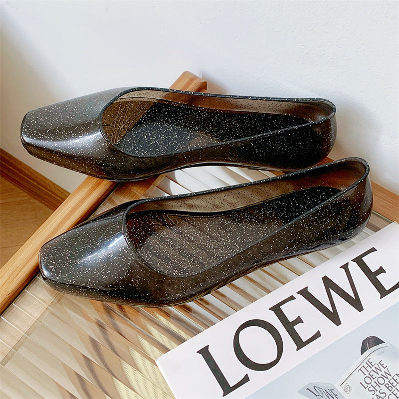 summer pointed toe sandals women's outwearflats slippers pure colorflats shoes casual toe cap breathable lightweight
