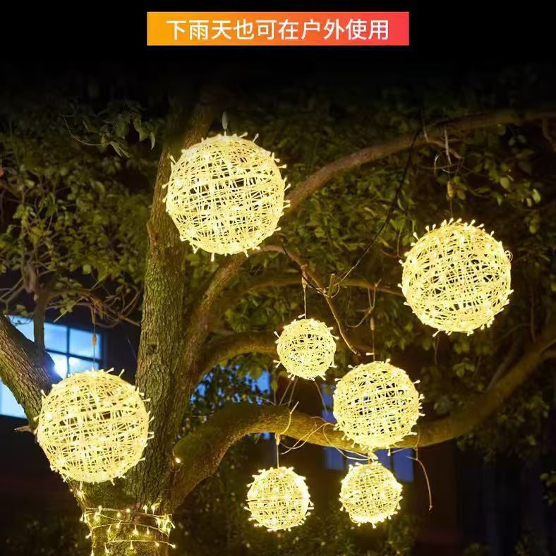 Fujiu lamp hanging tree lamp outdoor waterproof ball lamp gypsy string lamp lighting project courtyard street landscape lamp