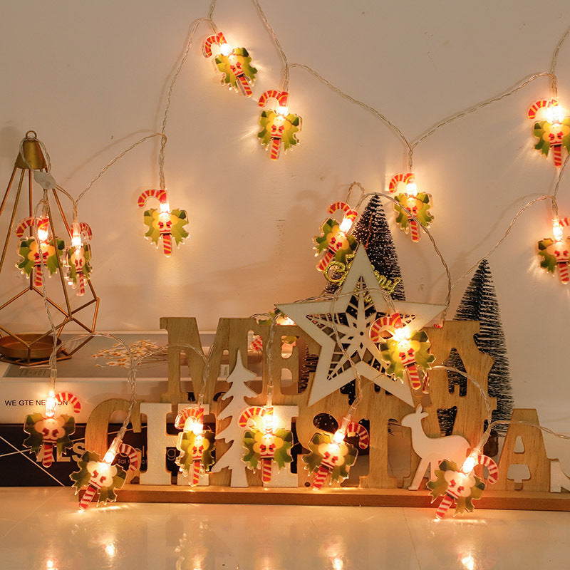 Christmas decorative lights flashing lights string lights hollowed out elk hanging lights girl room layout atmosphere trunk atmosphere