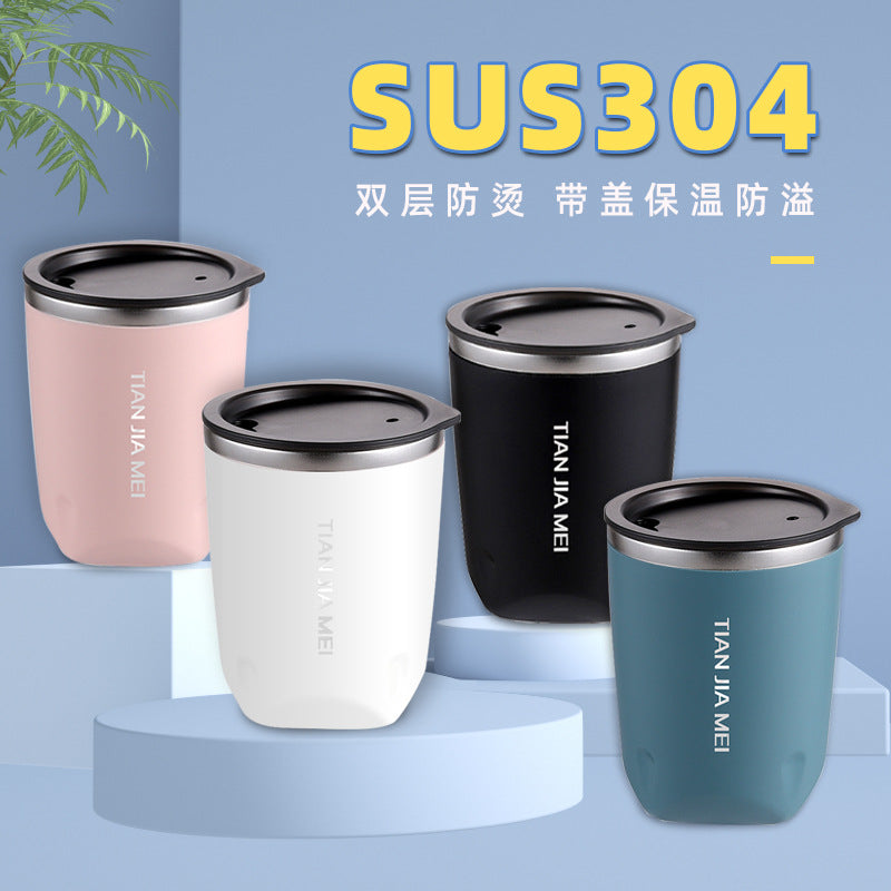 304 stainless steel coffee tumbler - portable travel mug for business, office, car, and gifting (women's style)