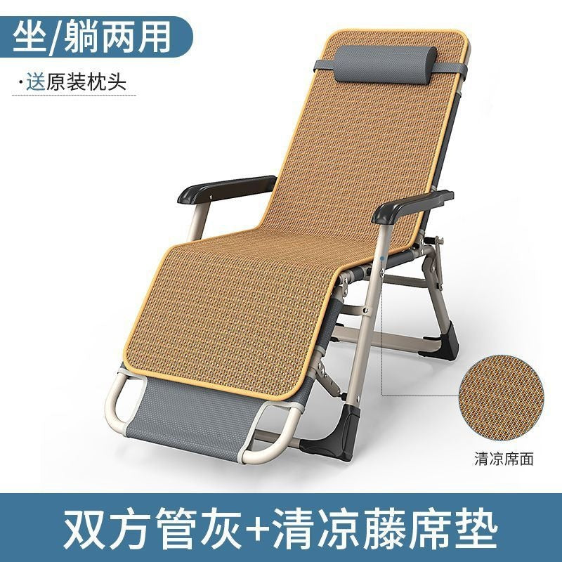 Foldable recliner chair - convertible for sitting or lying down - perfect for office naps, lounging, and resting - single person home use