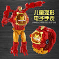 Kids' electronic watch projector transforming toy watch - creative gift for elementary school students - robot educational luminous watch