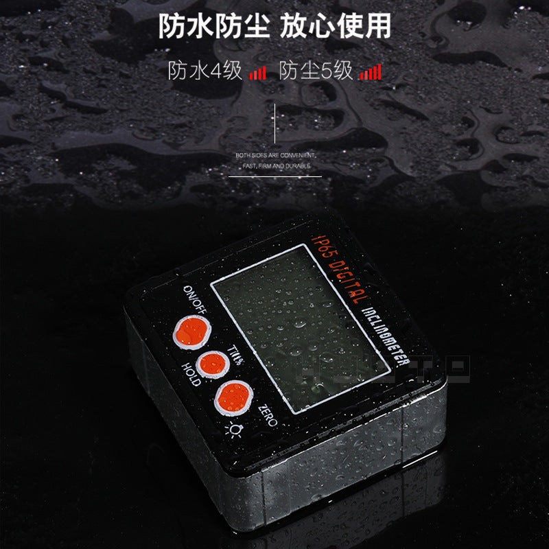 JAVIER Digital Display Inclination Box 4 * 90 Degree Digital Display Angle Meter Inclination Meter Slope Meter Protractor Level Meter
