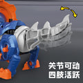 new arrival egg-shaped dinosaur deformation disassembly and assembly triceratops tyrannosaurus rex eyes can light up kids boys toys