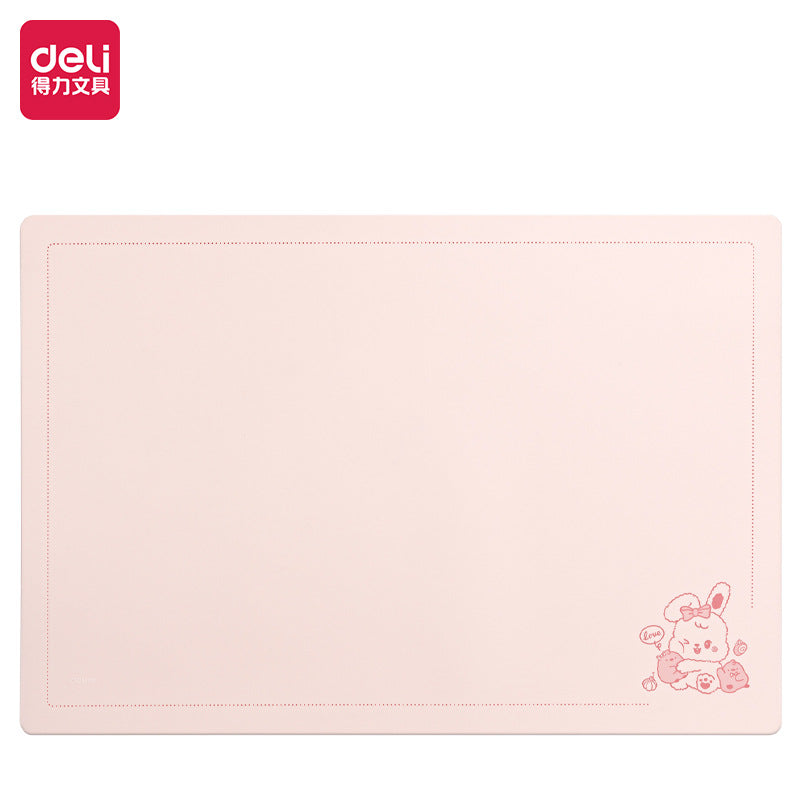 Deli Stationery 72657 Desktop Soft Pad Transparent A2 Student Writing Pad Writing Silicone Exam Pad Book