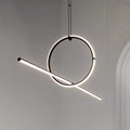 Italian arrangements modern minimalist geometric line restaurant pendant light creative magnetic combination dining table lamp