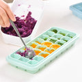 24 grids silicone ice tray ice cube ice making mold ice cube freezer frozen ice cube box making square ice box for home with lid