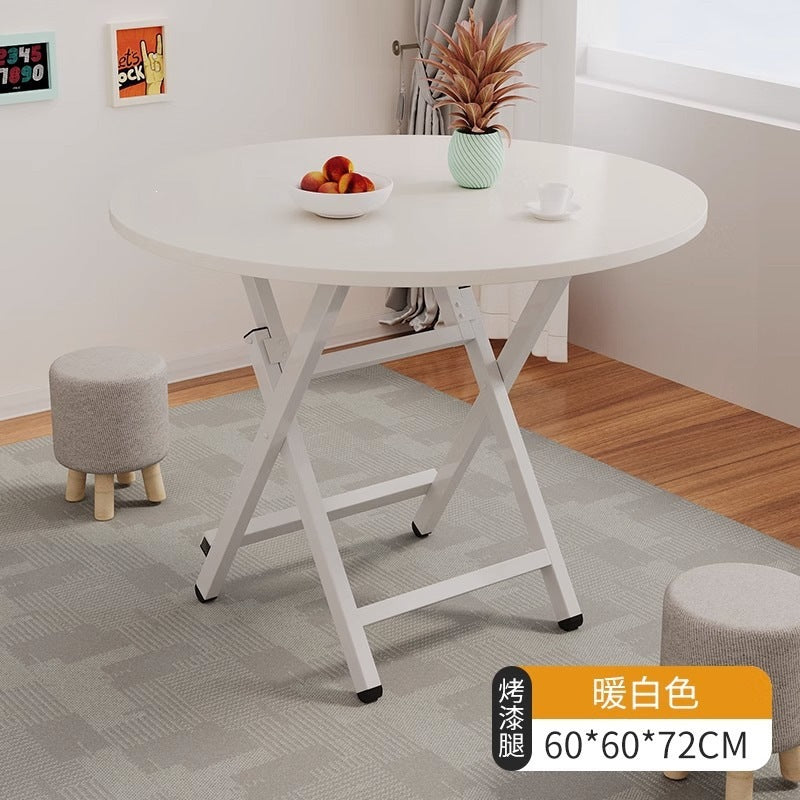 Simple foldable small square dining table for home study rental house dormitory small apartment portable dining table casual