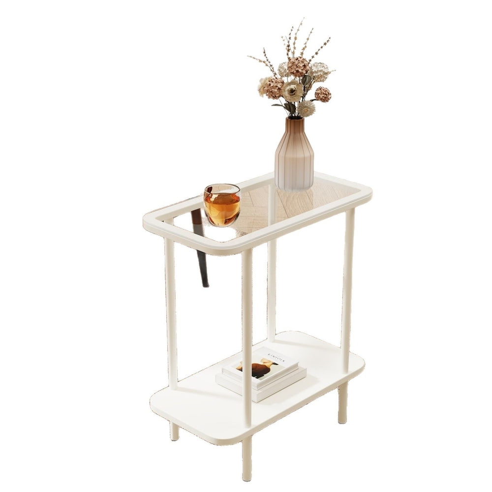 Bedroom bedside table rental house tea table storage rack ultra-narrow for home small table simple sofa side casual coffee table