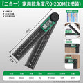 High-precision digital protractor with enhanced thickness – ideal for right angle verification, home inspections, and measuring rooms. multi-functional measuring tool