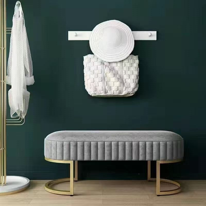 Clothing store shoe trying stool, fitting room, shopping mall rest stool, shoe changing stool, long bed end stool, for home doorway bench