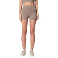 Spring/summer new women's seamless yoga shorts - double-sided brushed training running sports 3/4 length hot pants s2046