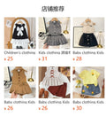 Children's clothing shein cross-border girl suitwhitetops+pantstwo-piece set