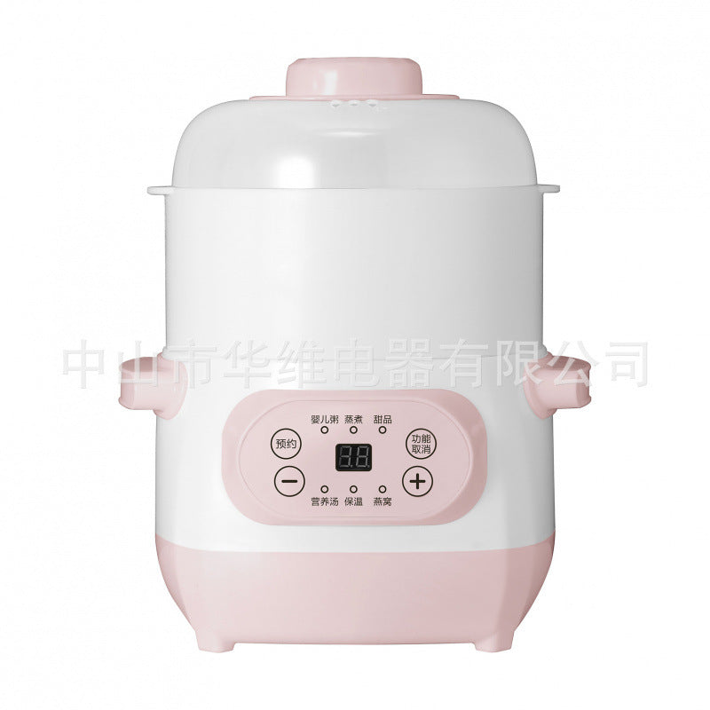 Electric mini ceramic stew pot - multifunctional, programmable, and timed for health & wellness. perfect for soups, bird's nest, and more. ideal gift