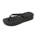 Thick sole flip-flops women's summeroutwear vacation seaside beach non-slip wedge heel flip-flops high heel sandals
