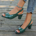 export style 2026 spring/summer new arrivals: casual & fashionable open-toe peep-toe high heel sandals - versatile plus size women's footwear