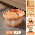 Wavy square [with lid] vibrant orange + old ginger pack 30 packs