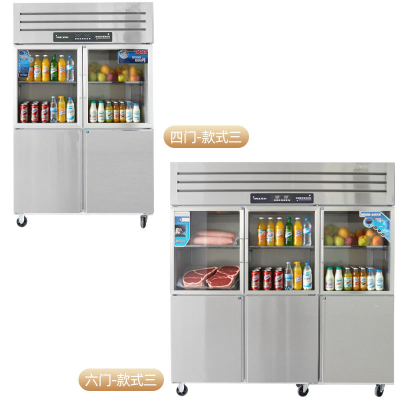 Beverage display refrigerator - vertical, high-capacity beer and beverage cooler for convenience stores and restaurants
