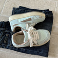 Pink chunky sole bread shoes - trendy, versatile, and unique casual sneakers for women. perfect for students, campus style, and everyday wear