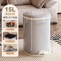 Luxury trash can - large, step-on, lidged - perfect for home, living room, kitchen, bedroom, and bathroom. plastic storage bin
