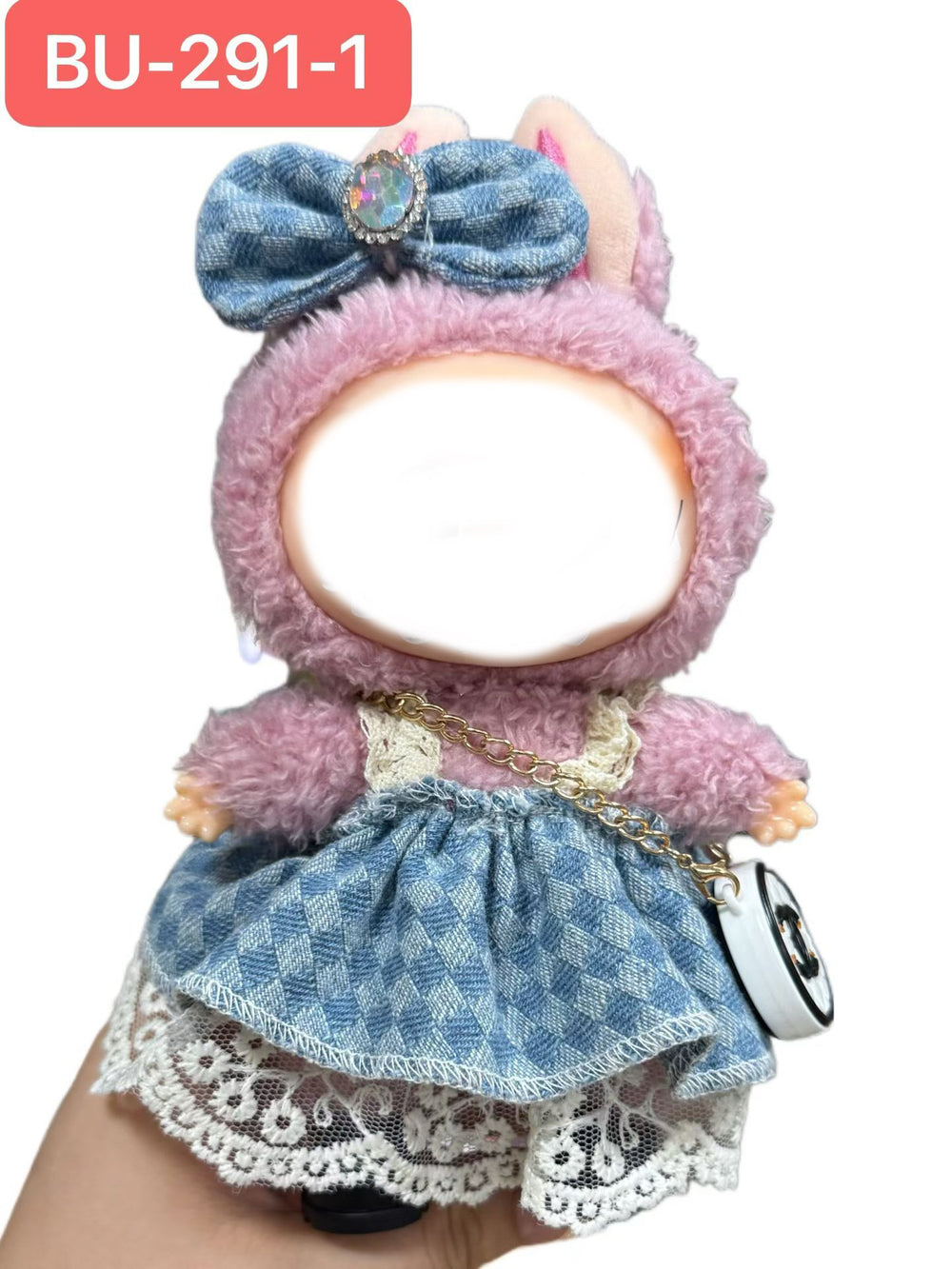 Labubu doll clothes labubu 17cm doll cute dress up one, two, three instead of suitstuffed toys