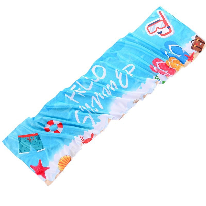 Wholesale cooling sports towel - sweat absorbent, quick-drying, ice towel for gym, men's use, ideal for badminton, running, basketball training