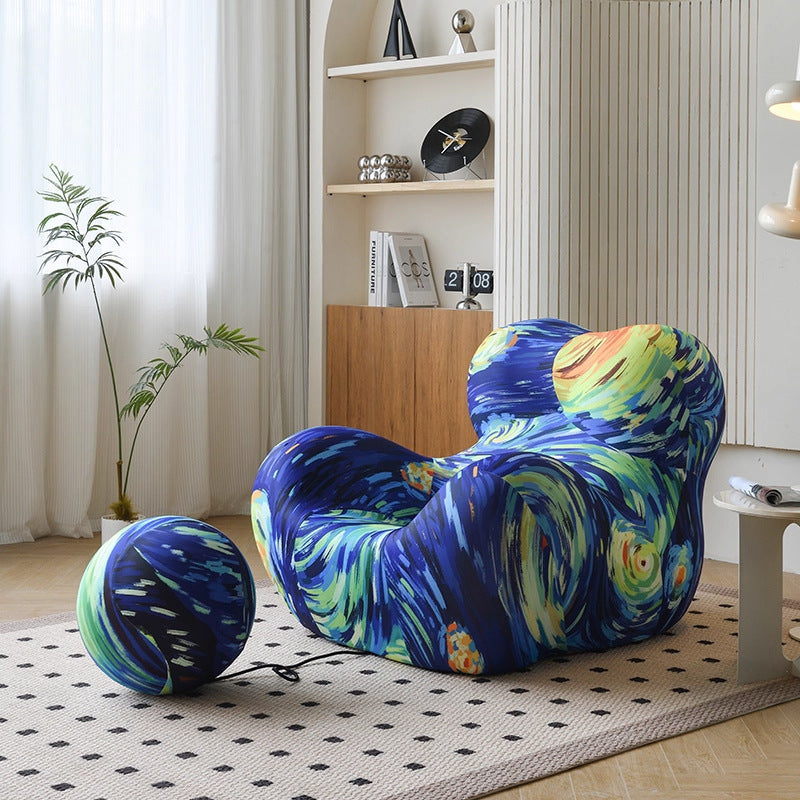 Beanbag sofa can lie down and sleep single sofa chair living room balcony bedroom casual chair ladieswear's embrace sofa