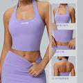 hot-selling halter sports bra for women, running shockproof quick-drying sports bra, processing and customization according to drawings and samples