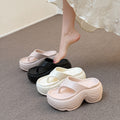 New summer women's platform slides: non-slip, stylish, and trendy. these height-boosting sandals are perfect for beach, outdoor, and everyday wear. a versatile and fashionable choice