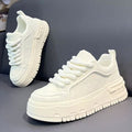 2026 spring new men's shoes: breathable, high-end, thick-soled, height-increasing white sneakers - youth sports & casual skate shoes for men