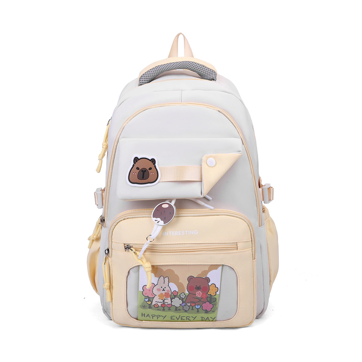 New Kapibara backpack, high-value casual backpack,  explosion, lightweight student schoolbag wholesale