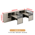 Saint li office desk and chair combination staff slot casual financial screen computer desk partition card slot