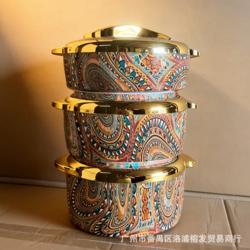 Factory price cartons full box export 3pcs insulation box 1.5l-2.0l-2.5l hot selling food warmer