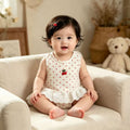 Baby girl's lightweight princess dress summer romper cute bodysuit dress full month & 100-day celebration outfit