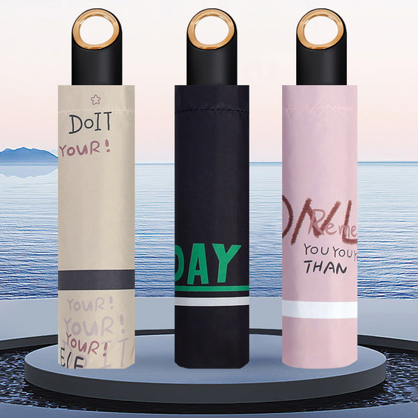 New inns wind sunscreen folding vinyl sun umbrella women's anti-ultraviolet digital printing weather and rain umbrella