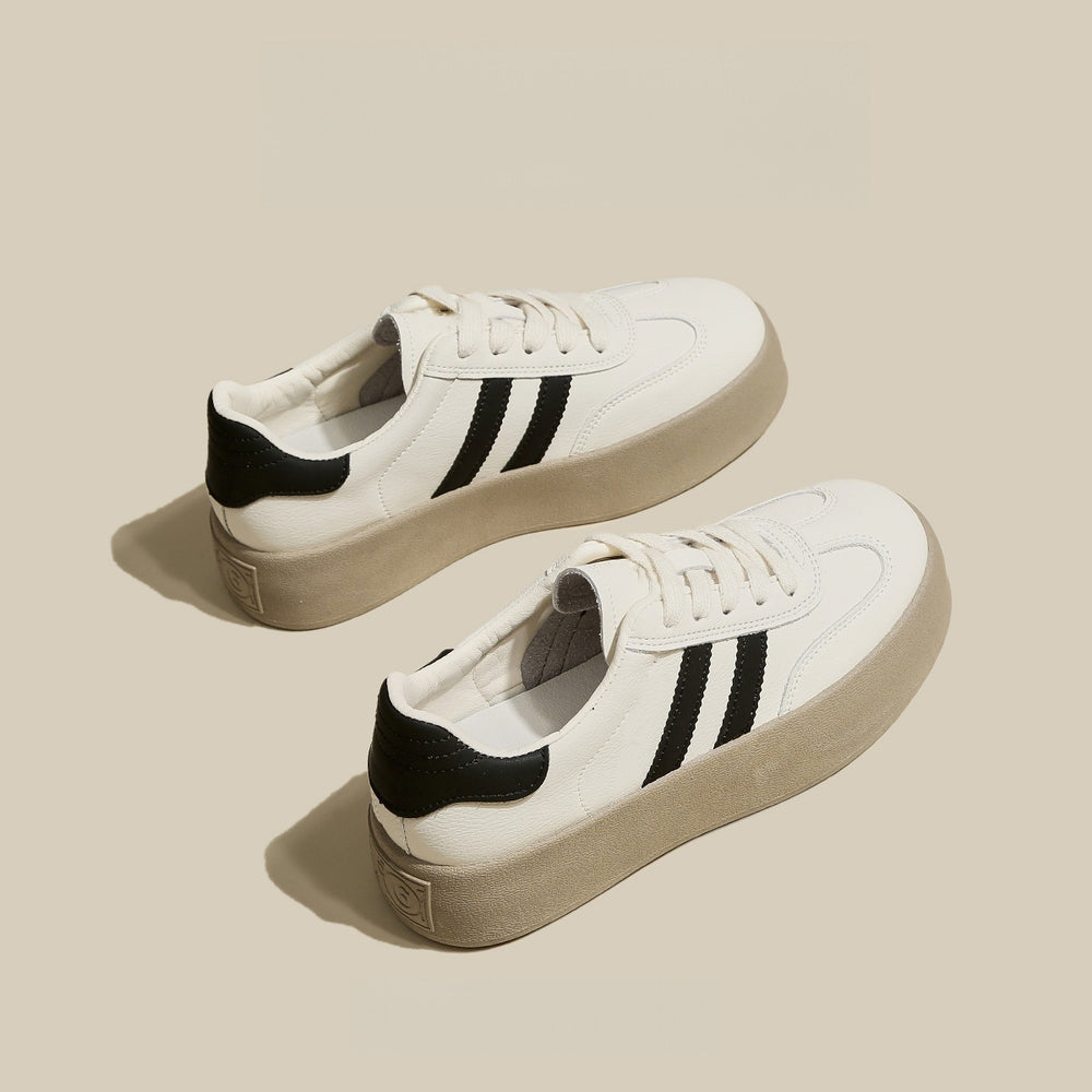 Best selling german training shoes breathable thick sole white women's shoes 2025autumnew arrivaleasiest for match women's casual sports board shoes