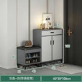 Entryway shoe cabinet storage organizer, large capacity shoe rack, indoor home shoe cabinet, hallway aisle shoe changing bench