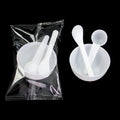Beauty mask bowl individually packaged mask mixing tool three-piece set plastic bowl + stirring stick + 20ml measuring spoon