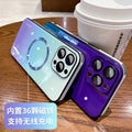 Suitable for iphone16promax gradient glass magnetic mate70 mobile phone case apple 15 lens film all-inclusive
