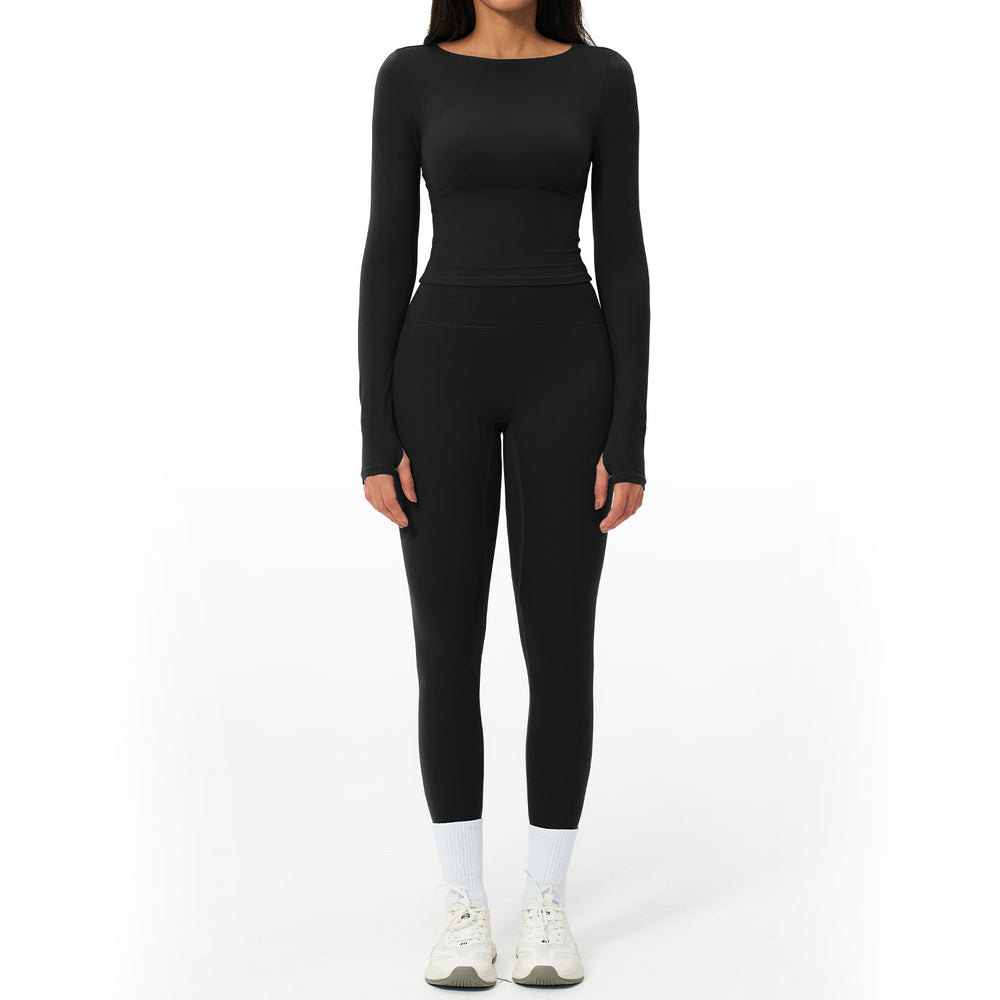 quick-drying yoga clothes suit breathable elastic casual yoga suit seamless running fitness clothes for women 2551