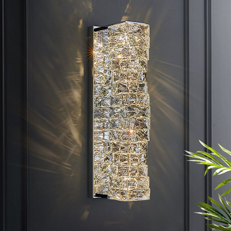 New arrivalaccessible luxury crystal wall lamp high-end modern living room tv wall corridor staircase master bedroom casual bedside wall lamp