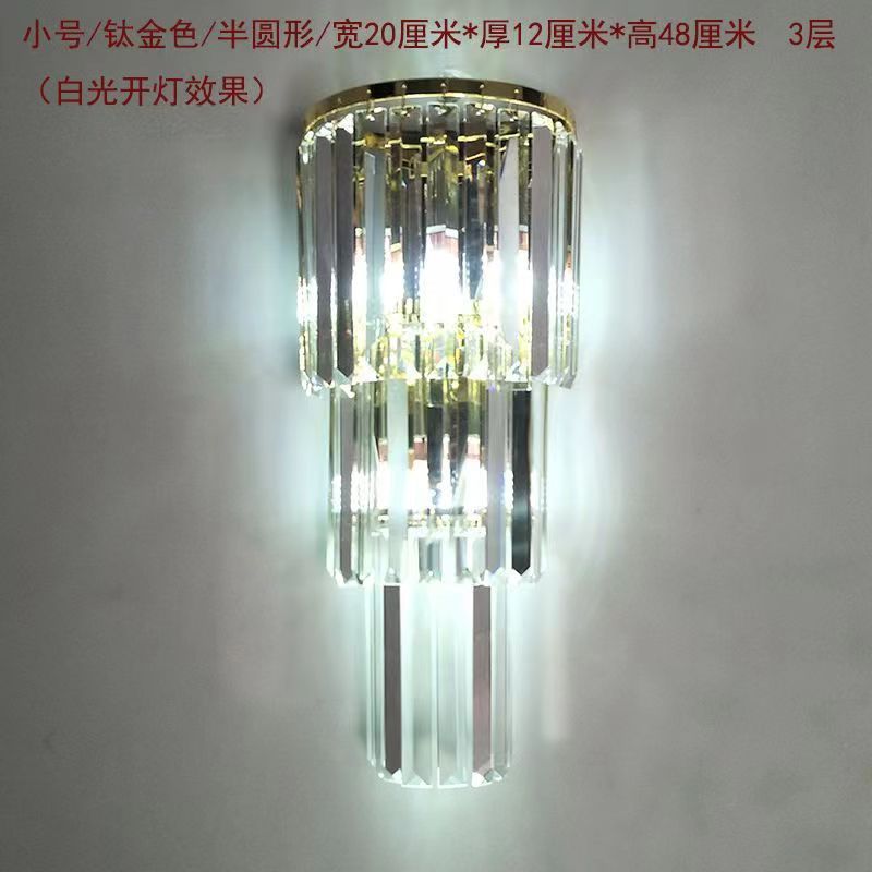 New arrivalaccessible luxury crystal wall lamp popular bedside living room background wall corridor aisle casualclassy wall lamp