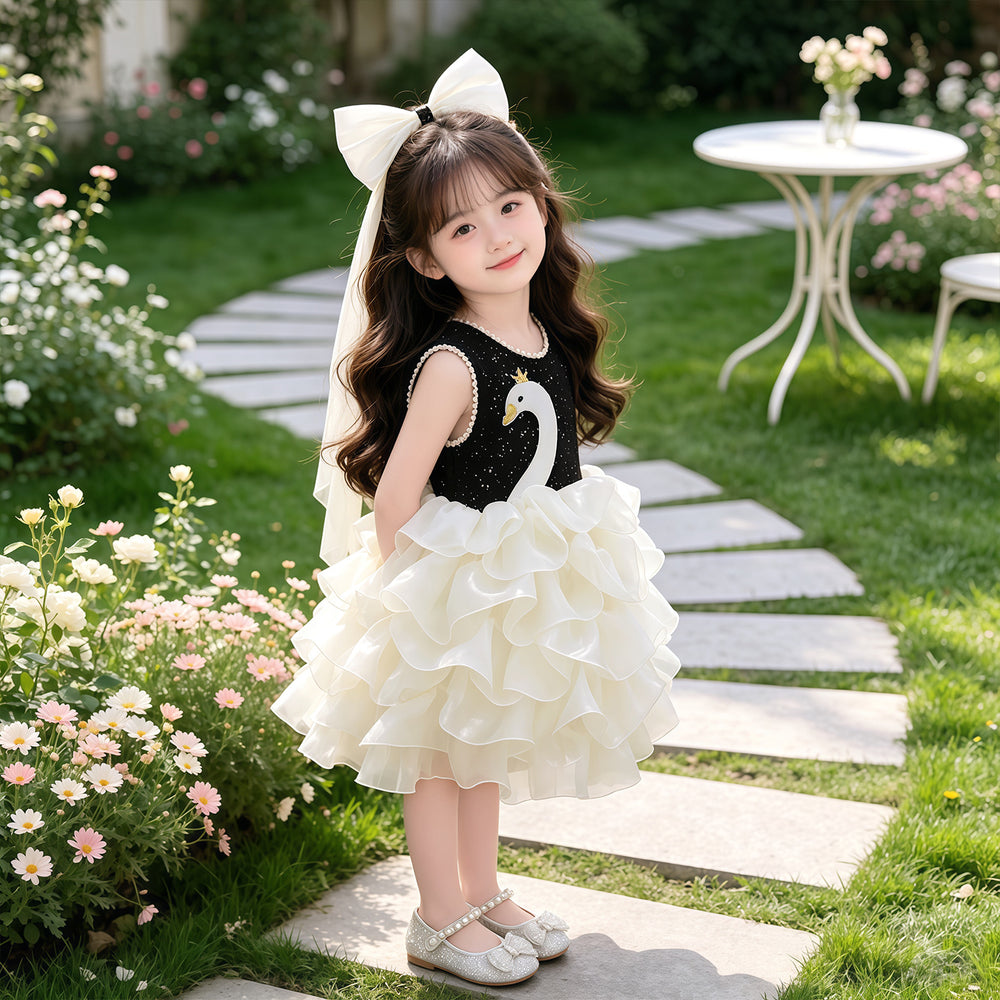 Girls' princess dress - new  summer collection - birthday outfit for little girls - stylish dress for baby girls' first birthday - cotton