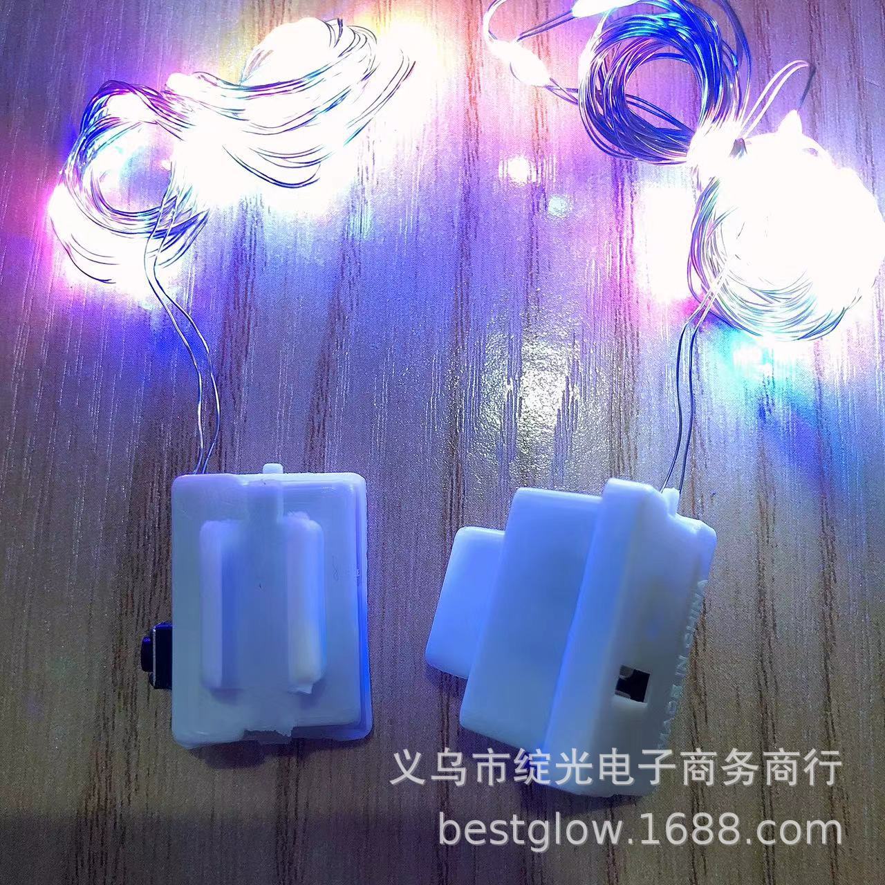 Buckle Bobo ball light string LDE luminous flash line with stars small lights decorative buckle stall night market flash