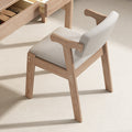 Solid wood dining chair for home desk chair oak study chair backrest stool modern casual restaurant ins style z-shaped chair
