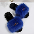amazon women's open-toe slides - comfortable, soft-soled, thick-strap slippers for women, plus size fuzzy slides