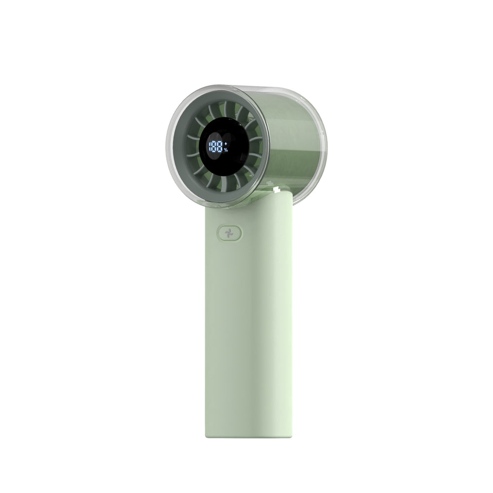 2025 new 100-speed handheld digital display mini fan - desktop usb rechargeable ultra-high speed turbo fan